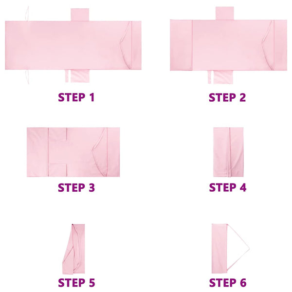 Sonnenliegen Tücher Rosa 2er-Set