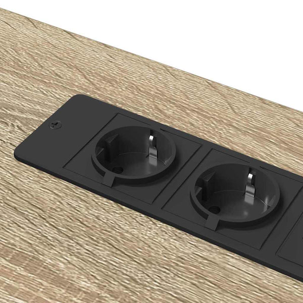 Schreibtisch Sonoma Eiche 100 cm mit LED