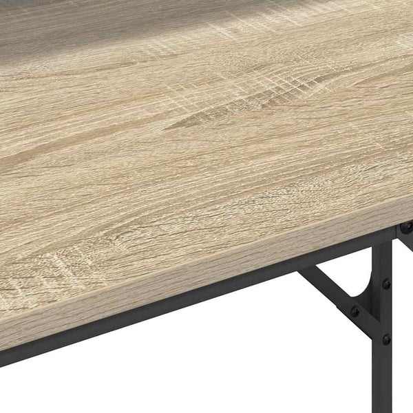 Schreibtisch Sonoma Eiche 100 cm mit LED