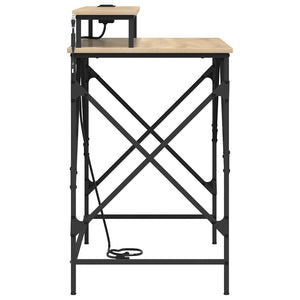 Schreibtisch Sonoma Eiche 100 cm mit LED