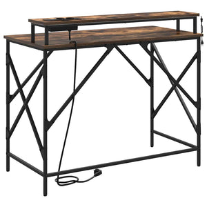 Schreibtisch Geräucherte Eiche 100 cm