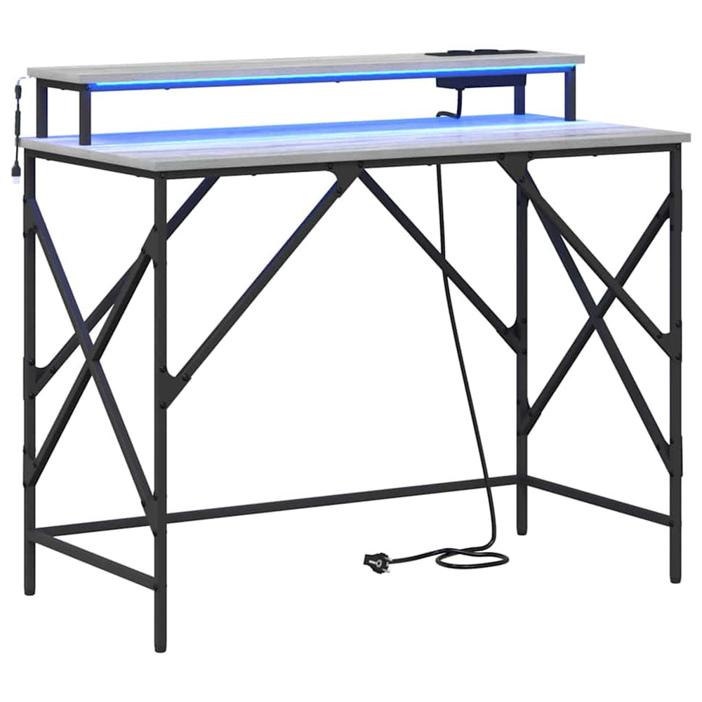 Schreibtisch Sonoma Grau 100 cm