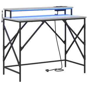 Schreibtisch Sonoma Grau 100 cm