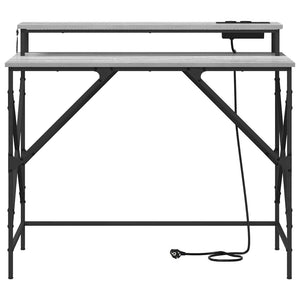 Schreibtisch Sonoma Grau 100 cm