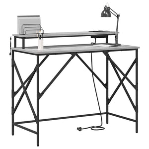 Schreibtisch Sonoma Grau 100 cm