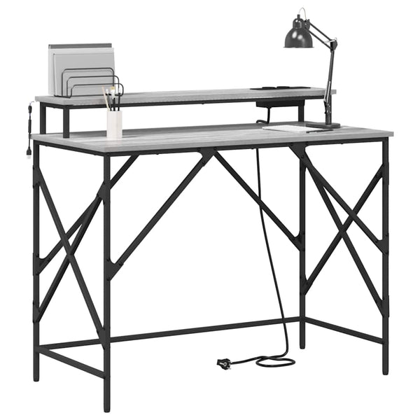 Schreibtisch Sonoma Grau 100 cm