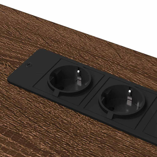 Schreibtisch mit Regal Eichenoptik 100cm