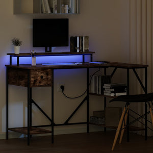 Schreibtisch Geräucherte Eiche 120 cm