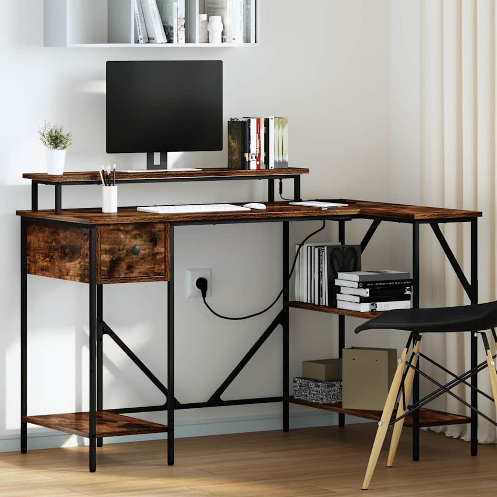 Schreibtisch Geräucherte Eiche 120 cm