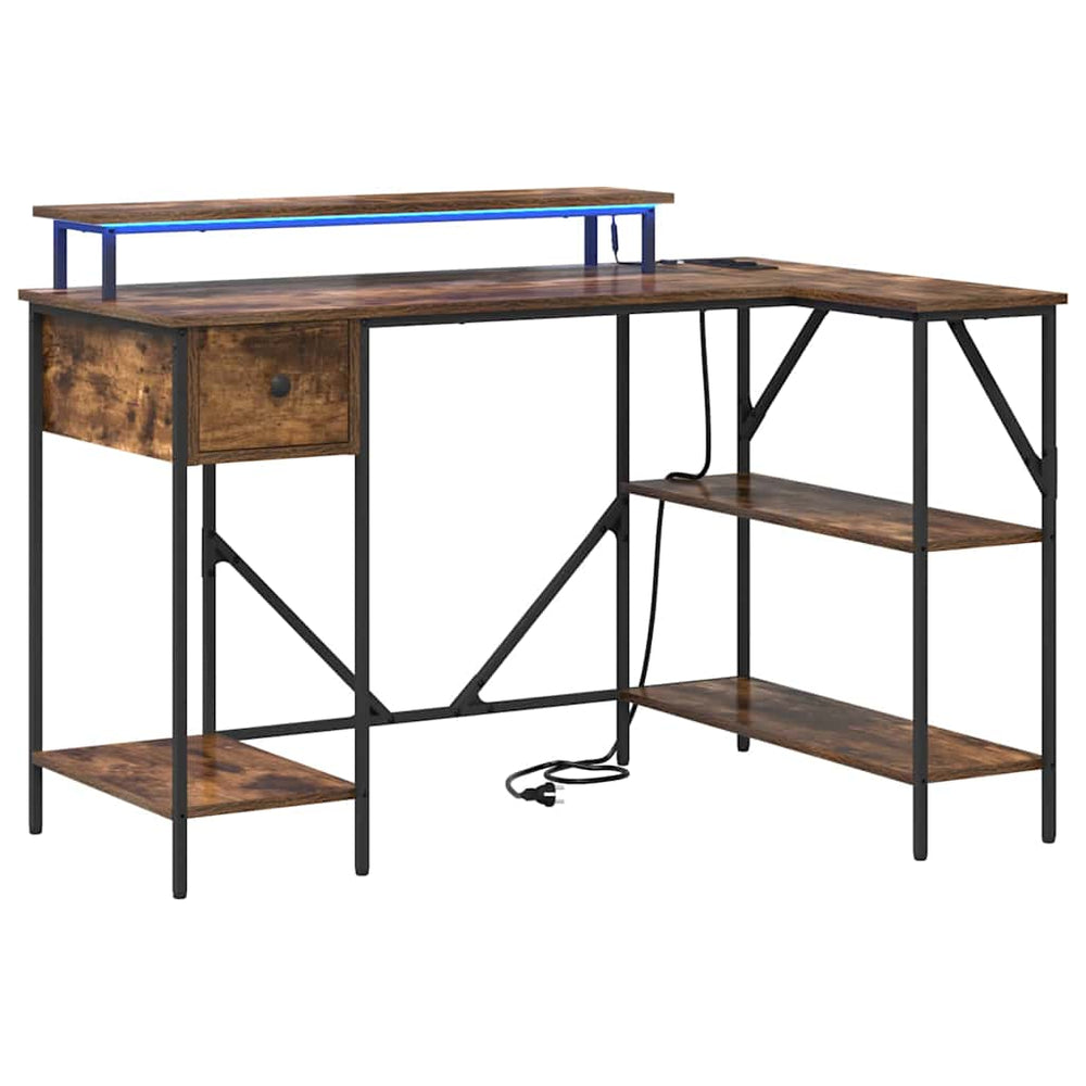 Schreibtisch Geräucherte Eiche 120 cm