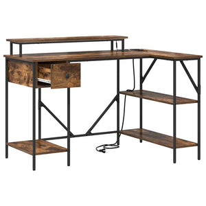 Schreibtisch Geräucherte Eiche 120 cm