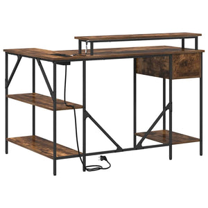 Schreibtisch Geräucherte Eiche 120 cm