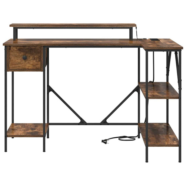 Schreibtisch Geräucherte Eiche 120 cm