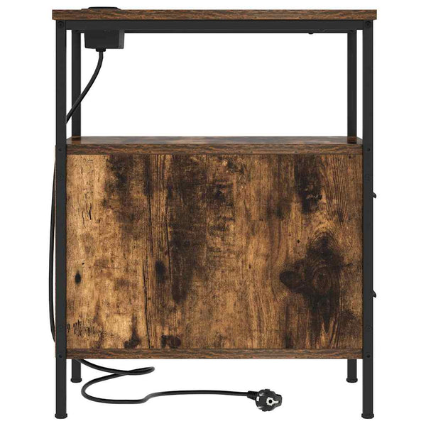 Nachttisch 2er Set Geräucherte Eiche