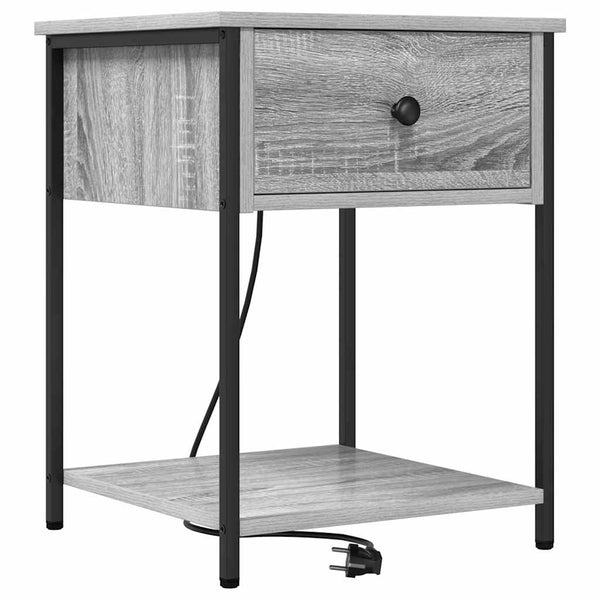 Nachttisch Graues Sonoma Holz