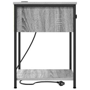 Nachttisch Graues Sonoma Holz