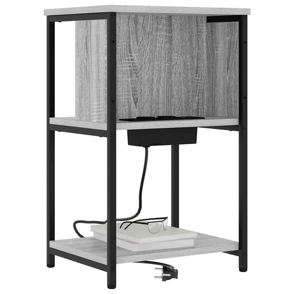 Nachttisch Graues Sonoma Holz