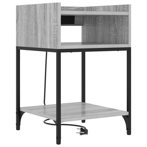 Nachttisch Graues Sonoma 40x40x61cm