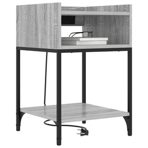 Nachttisch 2er Set Grau Sonoma 40x61 cm