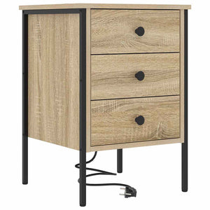 vidaXL Table de chevet chêne Sonoma 42 x 41 x 61 cm, bois d'ingénierie
