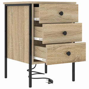 vidaXL Table de chevet chêne Sonoma 42 x 41 x 61 cm, bois d'ingénierie