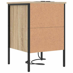 vidaXL Table de chevet chêne Sonoma 42 x 41 x 61 cm, bois d'ingénierie