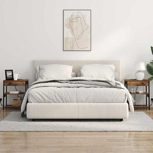 vidaXL Table de chevet chêne fumé 41 x 31 x 51 cm, bois d'ingénierie