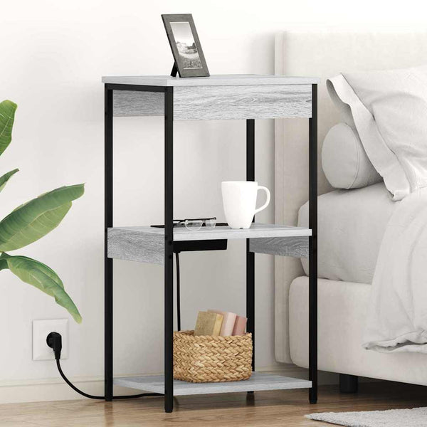 Nachttisch Graues Sonoma 41x31x76cm