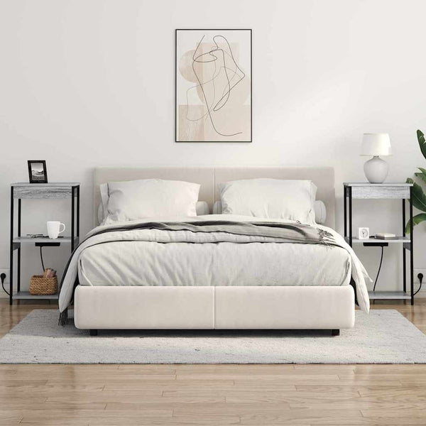Nachttisch Graues Sonoma 41x31x76cm
