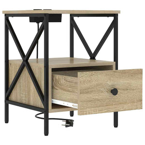 Nachttisch Sonoma Eiche mit Ladefunktion