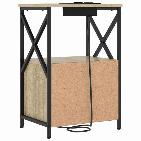 vidaXL Table de chevet chêne Sonoma 40 x 31 x 60 cm bois d'ingénierie
