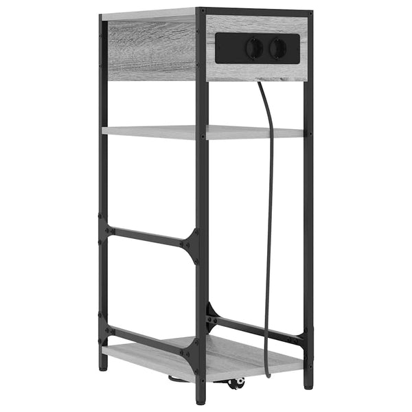 Nachttisch Graues Sonoma 40x27x76 cm