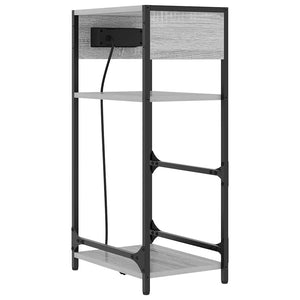 Nachttisch Graues Sonoma 40x27x76 cm