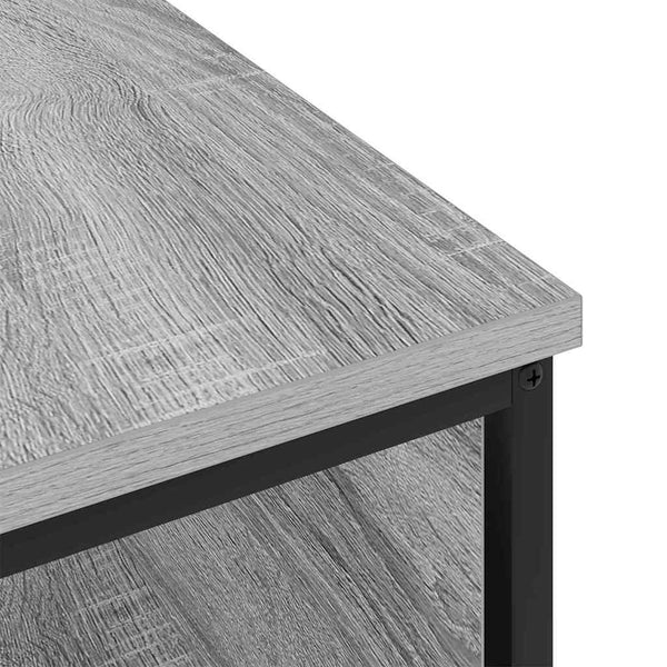 Grauer Nachttisch Sonoma mit Ladestation