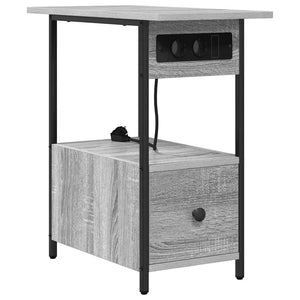 Nachttisch Graues Sonoma 60x30x61cm