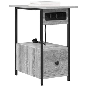 Nachttisch Graues Sonoma 60x30x61cm