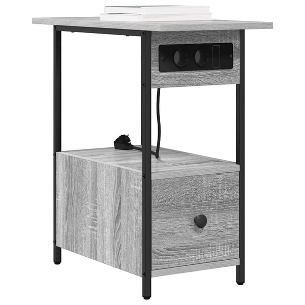 Nachttisch Graues Sonoma 60x30x61cm