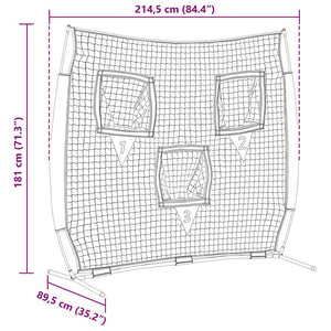 Baseball Übungsnetz Schwarz