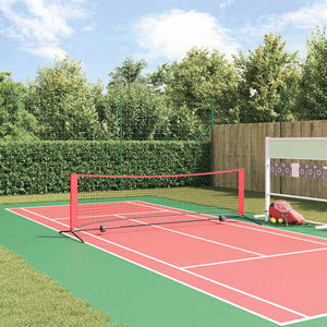 Tennisnetz, Schwarz/Rot, 301 cm