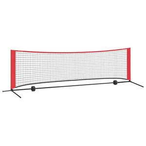 Tennisnetz, Schwarz/Rot, 301 cm