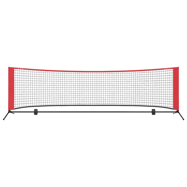 Tennisnetz, Schwarz/Rot, 301 cm