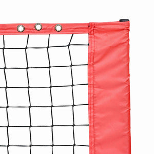 Tennisnetz, Schwarz und Rot, 494,5 cm
