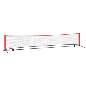Tennisnetz, Schwarz und Rot, 494,5 cm