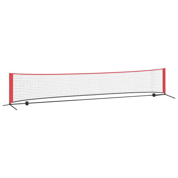 Tennisnetz, Schwarz und Rot, 494,5 cm
