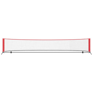 Tennisnetz, Schwarz und Rot, 494,5 cm