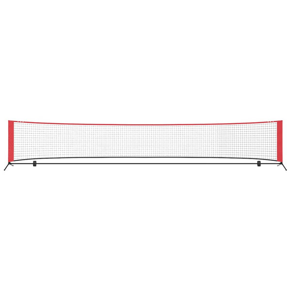 Tennisnetz, Schwarz und Rot, 494,5 cm