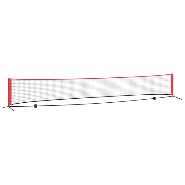 Tennisnetz Schwarz Rot 595cm