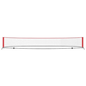 Tennisnetz Schwarz Rot 595cm