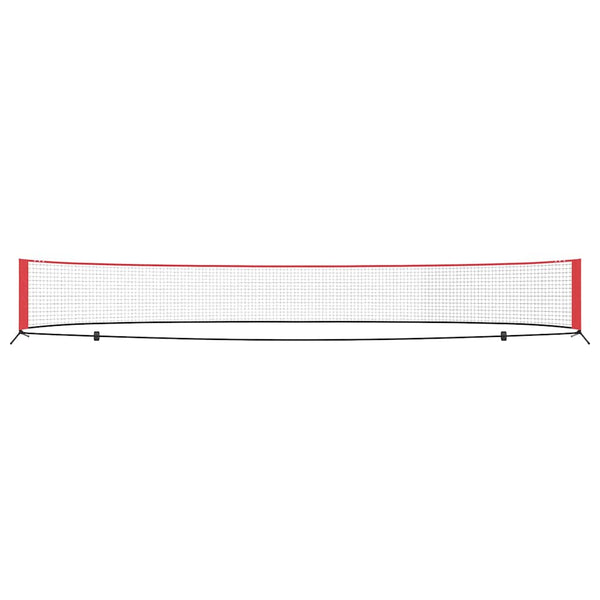 Tennisnetz Schwarz Rot 595cm