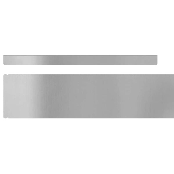 vidaXL Bordure de pelouse 4 pcs Argent 450 x 0,05 x 10 cm